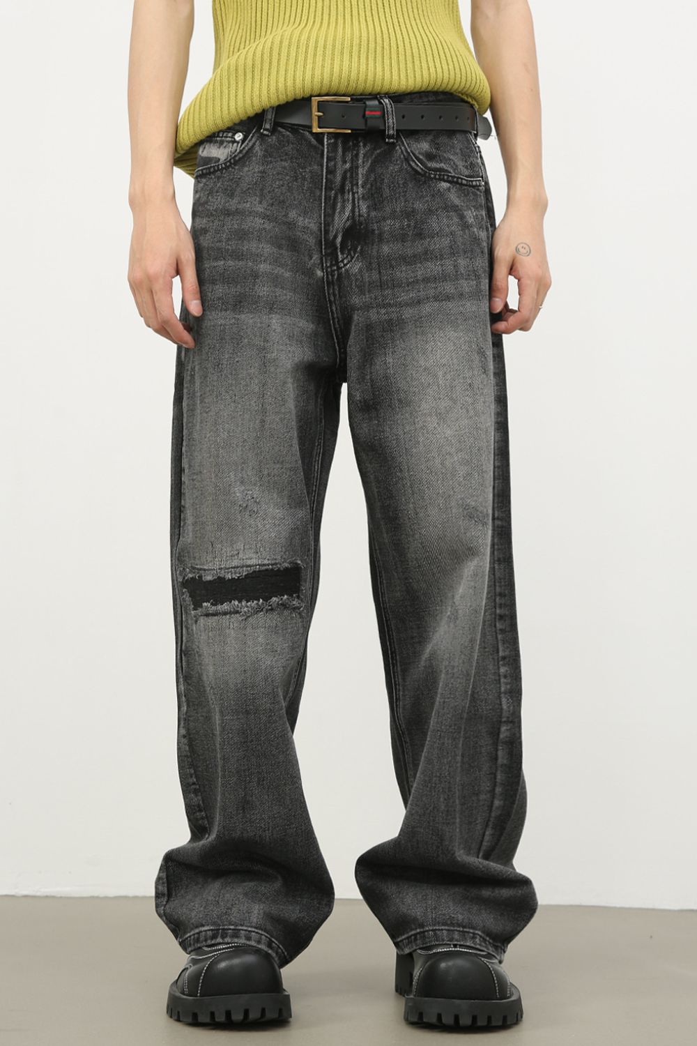 Men's Distressed Jeans with Pockets - Clothes For Her Online Store