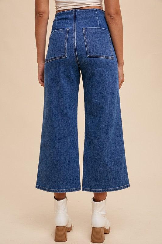 Annie Wear Button Fly High Waist Jeans - Clothes For Her Online Store