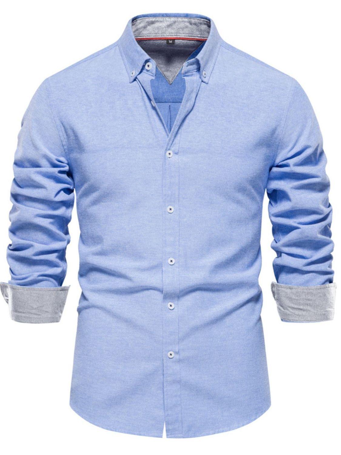 Men's Button Down Collared Neck Shirt - Clothes For Her Online Store