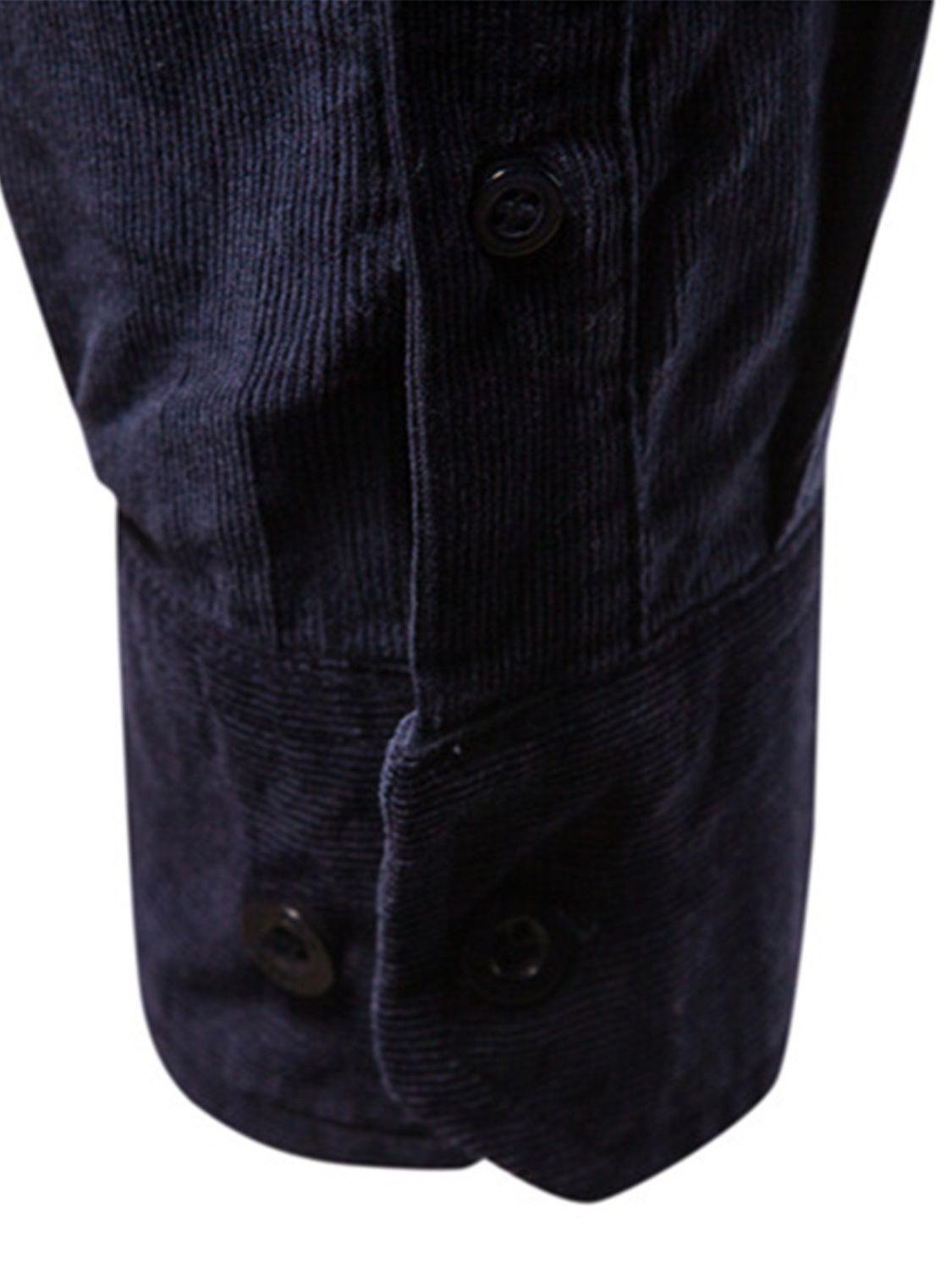 Men's Full Size Button Down Collared Neck Shirt Plus Size - Clothes For Her Online Store