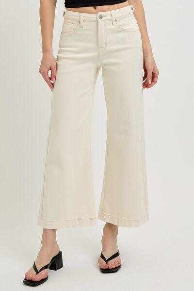 RISEN Full Size Tummy Control Cropped Bootcut Jeans Plus Size - Clothes For Her Online Store