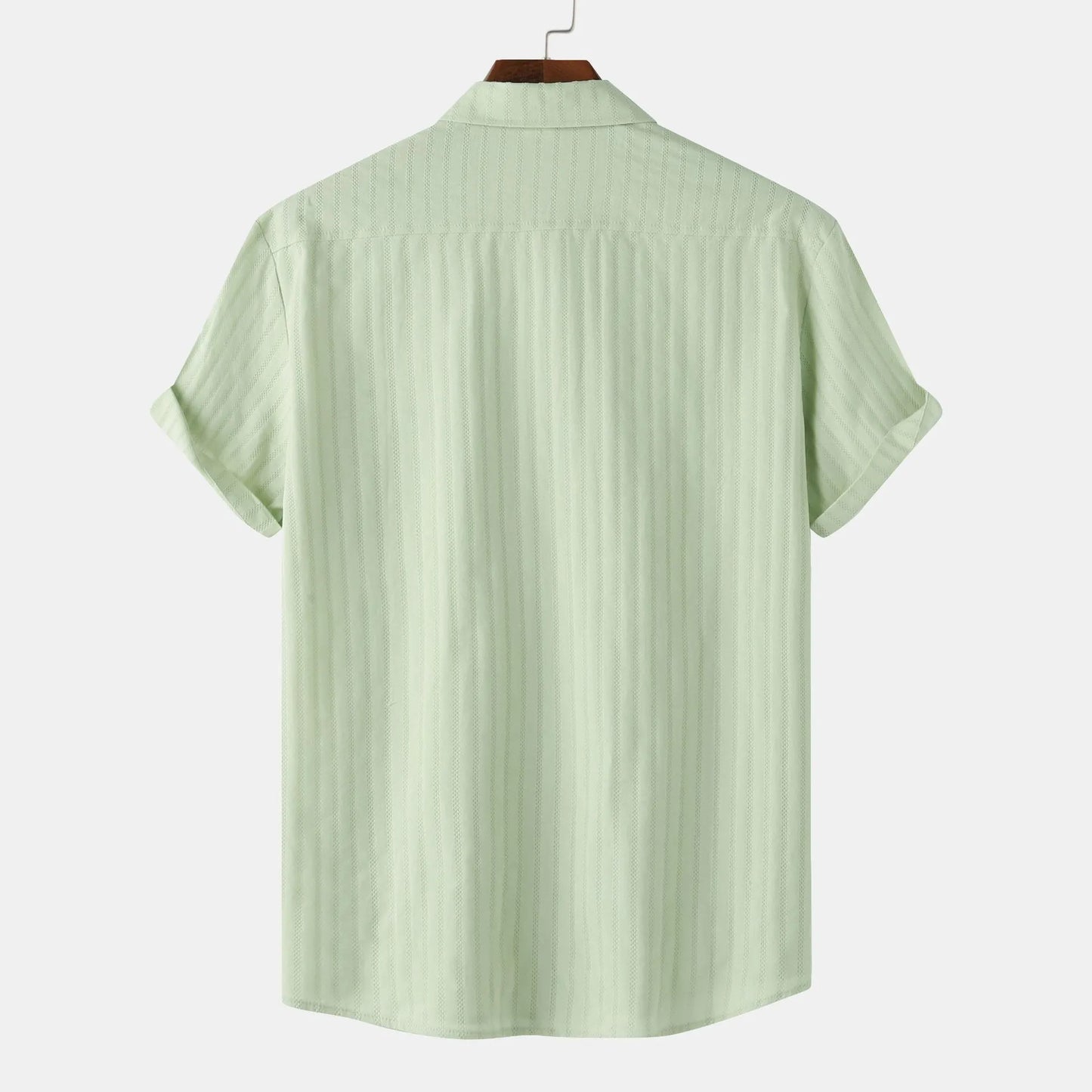 Men's Casual Short Sleeve Button Down Shirt