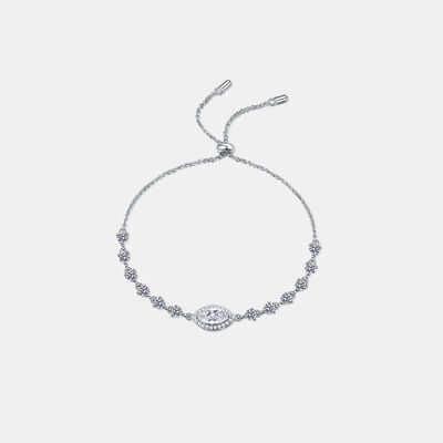 1 Carat Moissanite 925 Sterling Silver Bracelet - Clothes For Her Online Store