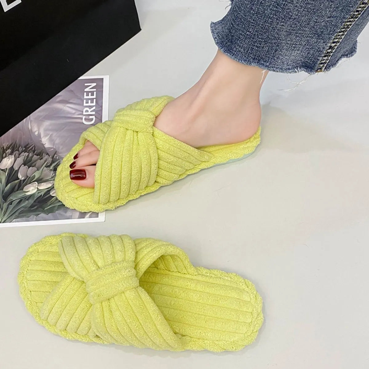 Open Toe Flats Sandals
