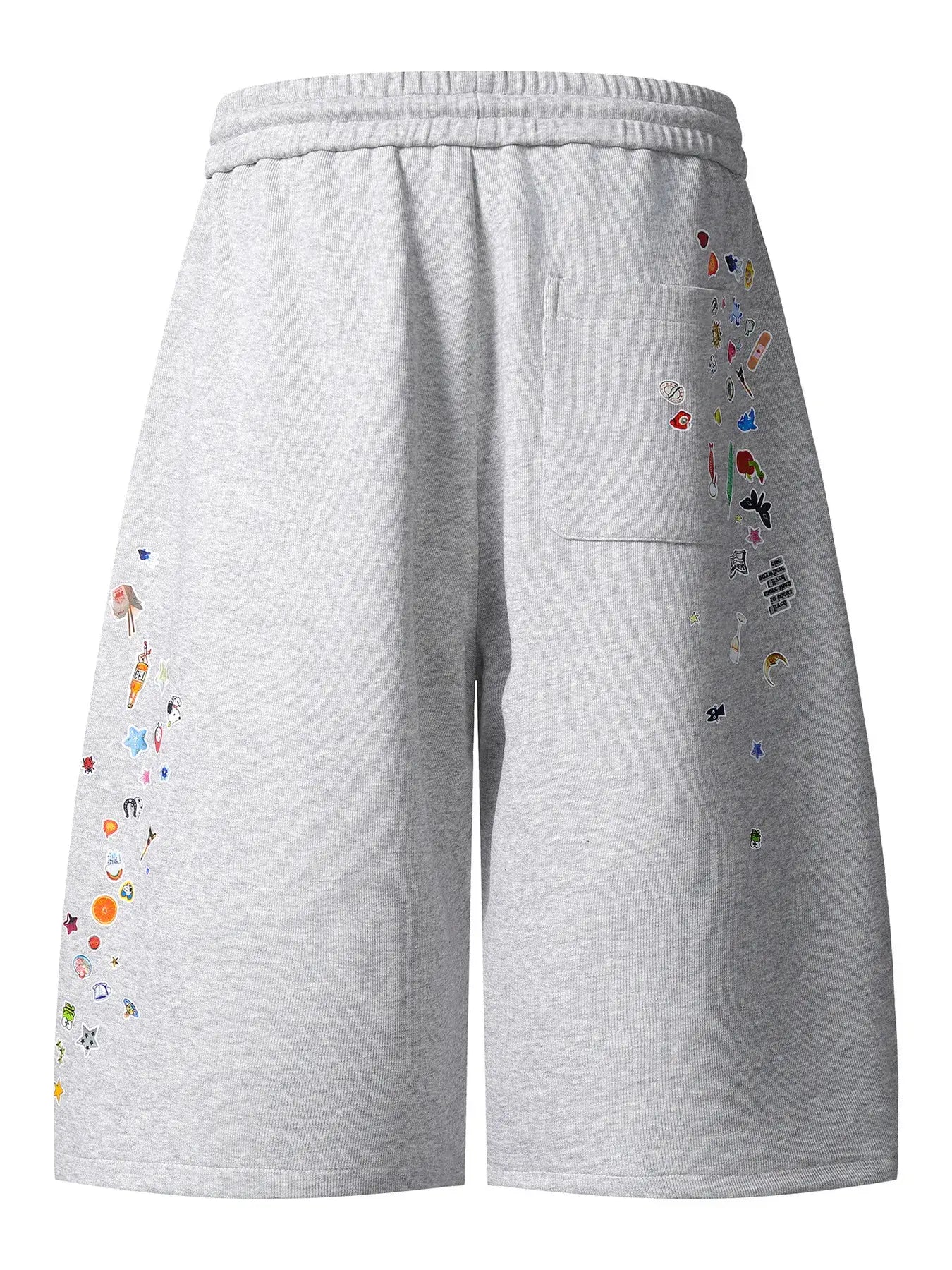 Men's Printed Drawstring Casual Shorts