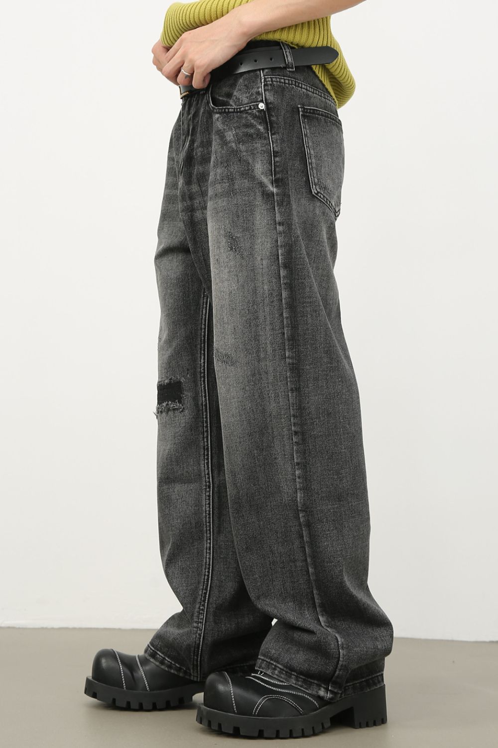 Men's Distressed Jeans with Pockets - Clothes For Her Online Store