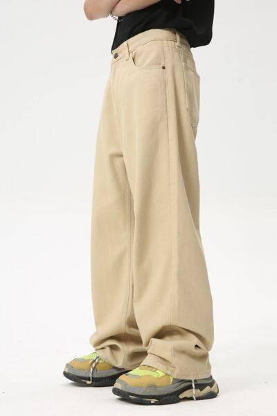 Wide Leg Jeans with Pockets - Clothes For Her Online Store