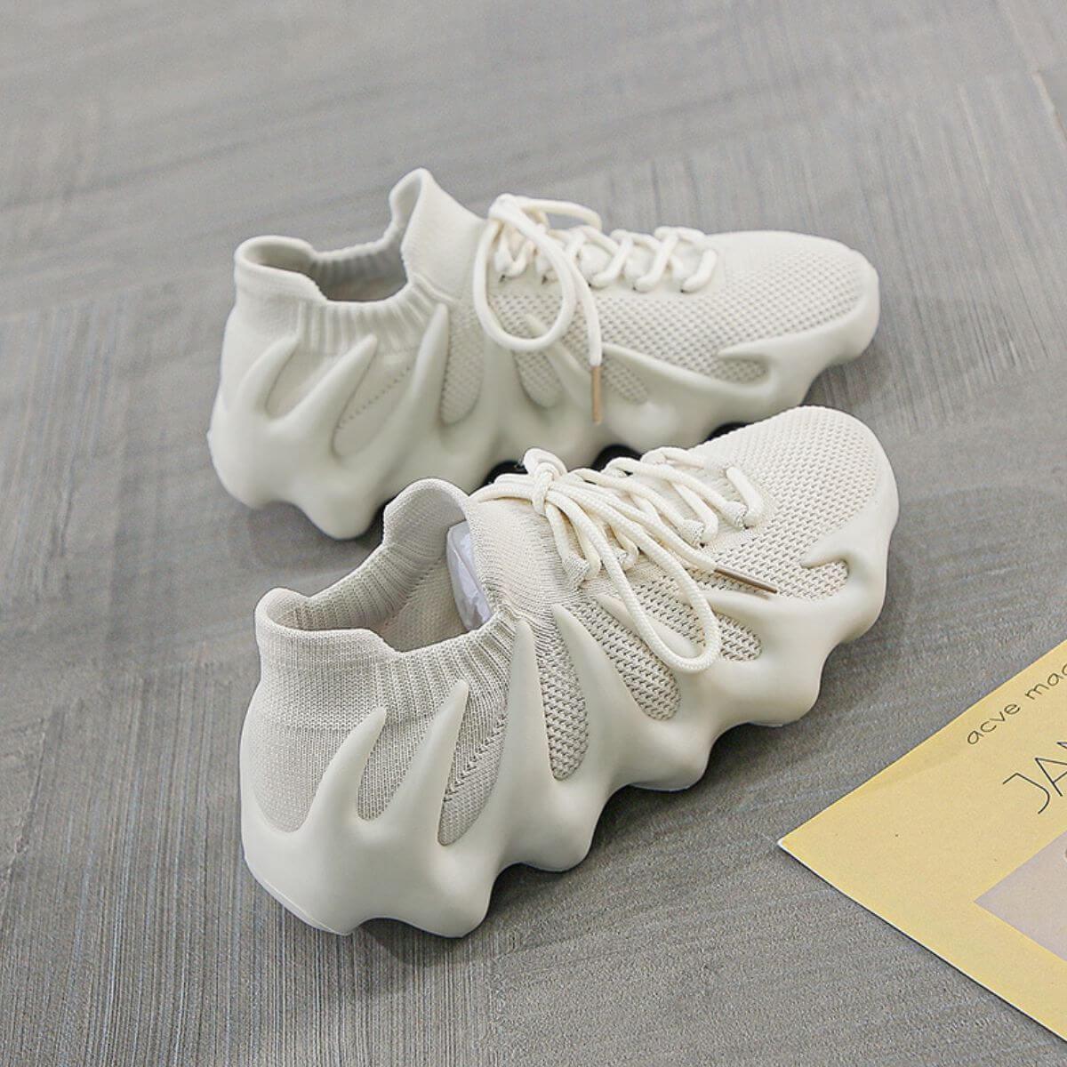 Lace Up Round Toe Mesh Athletic - Clothes For Her Online Store