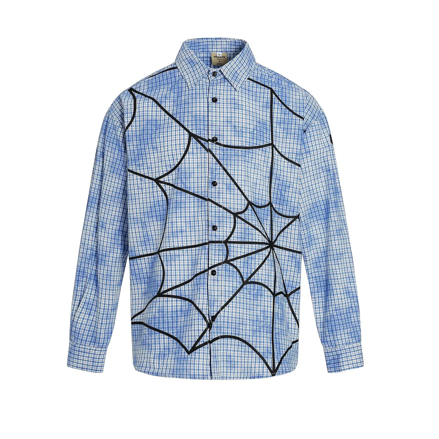 Men's Plaid Button-Up Long Sleeve Shirt