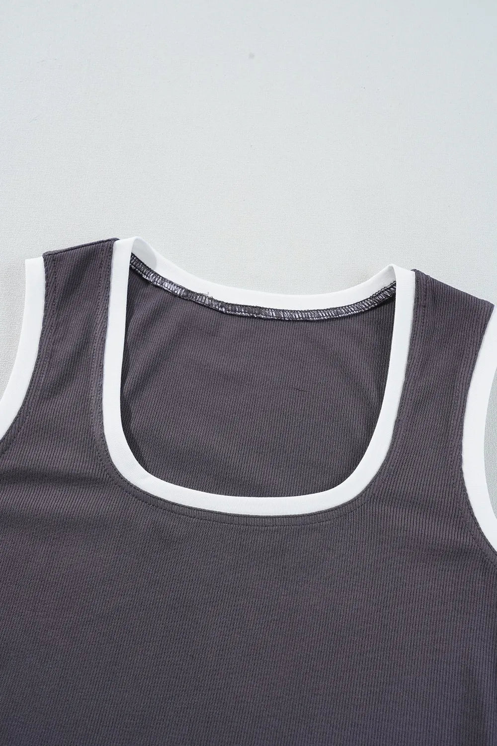 Square Neck Wide Strap Tank