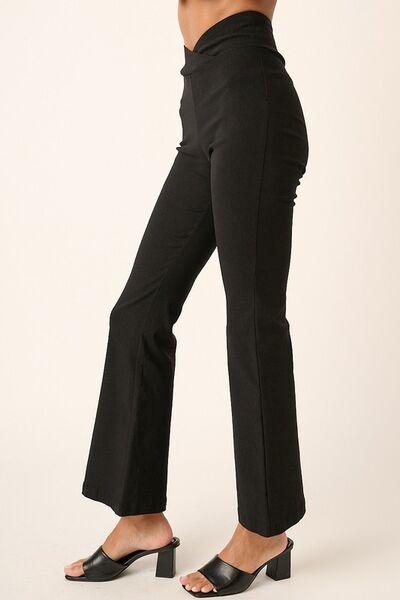 Mittoshop Surplice V Waist Flare Pants - Clothes For Her Online Store