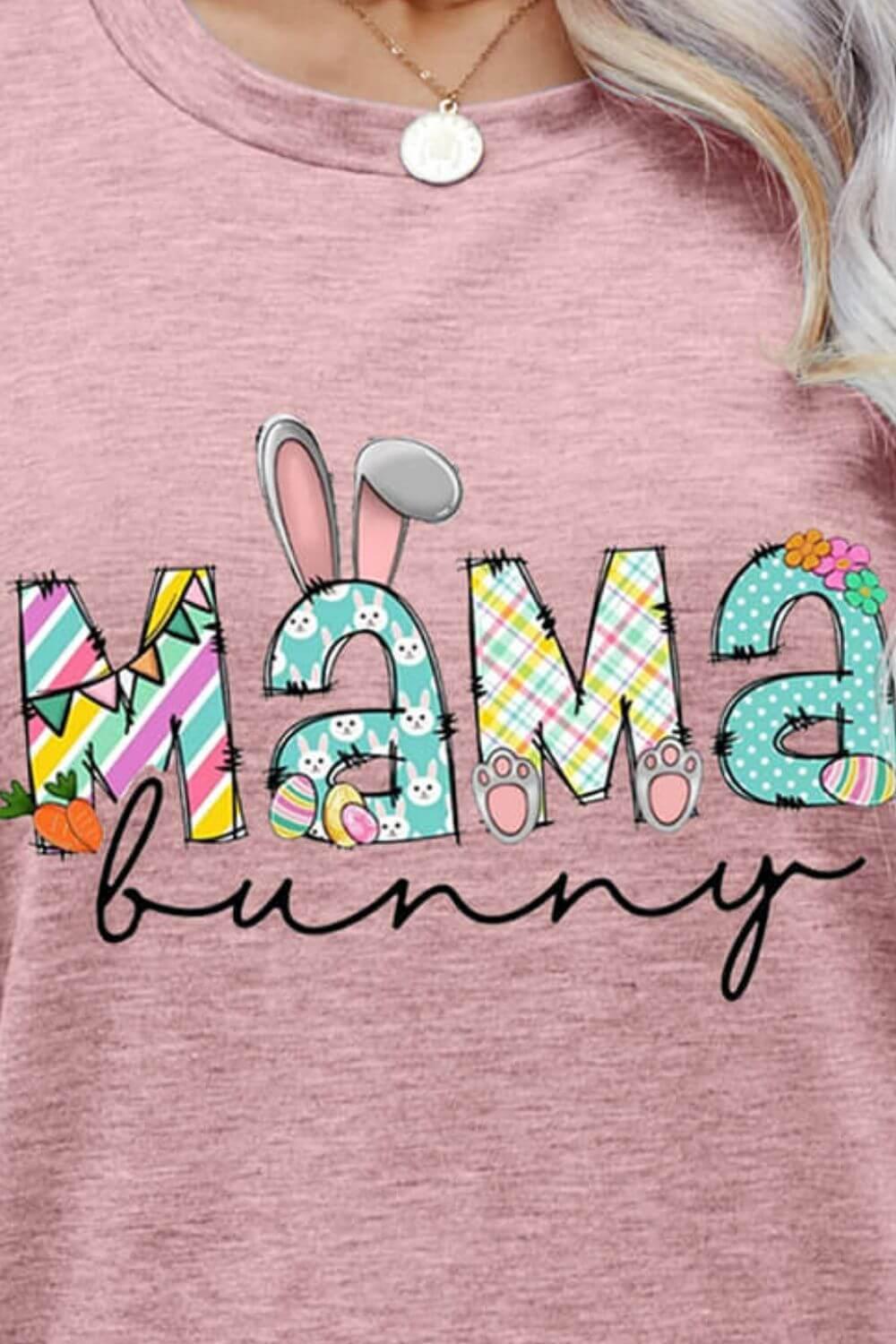 MAMA BUNNY Easter Graphic Tee - Clothes For Her Online Store