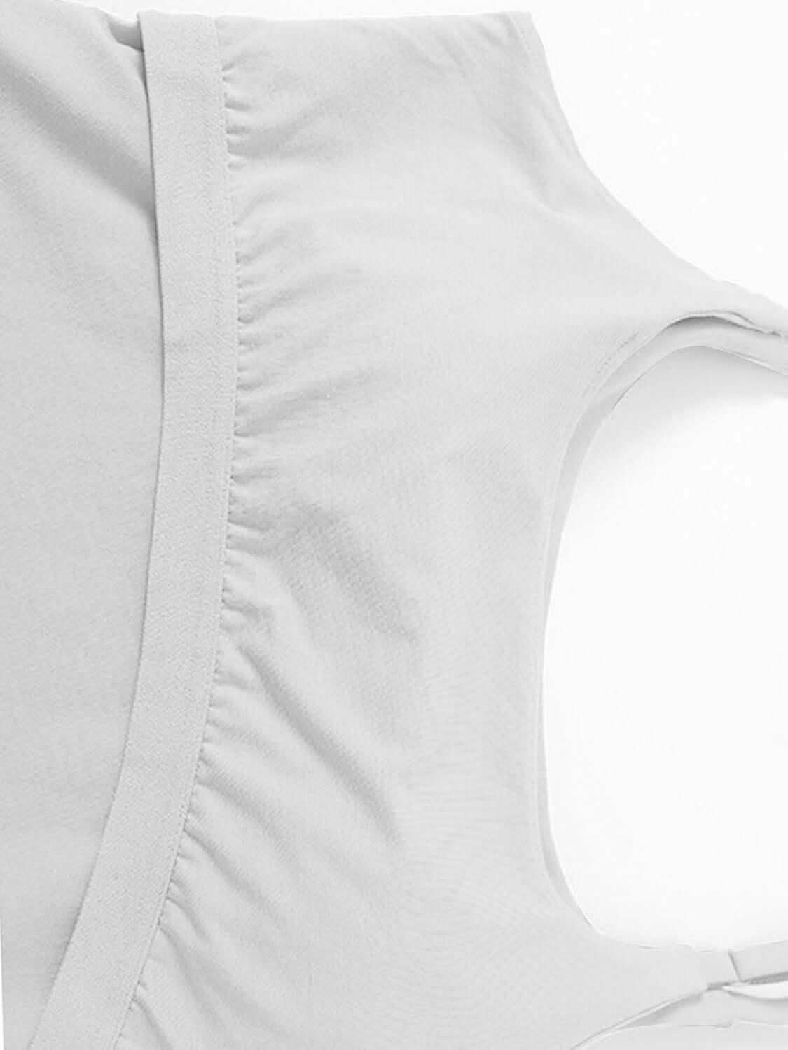 Scoop Neck Cropped Cami with Chest Pads - Clothes For Her Online Store