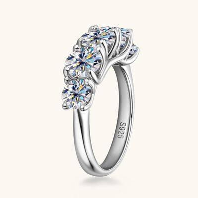 3.6 Carat Moissanite 925 Sterling Silver Ring - Clothes For Her Online Store