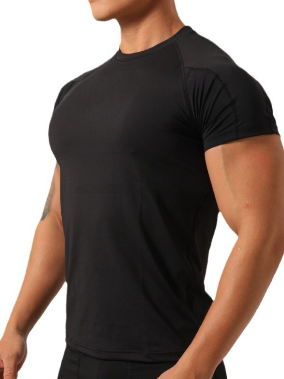 Men's Plus Size Round Neck Short Sleeve T-Shirt
