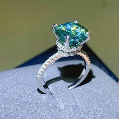 5 Carat Moissanite Zircon 925 Sterling Silver Ring - Clothes For Her Online Store