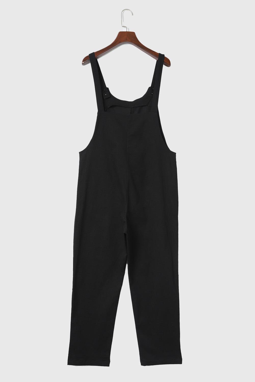 Pocketed Wide Strap Overall - Clothes For Her Online Store