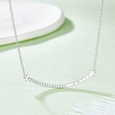 Moissanite 925 Sterling Silver Necklace - Clothes For Her Online Store