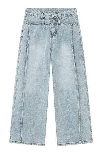 Decorative Seam Jeans - Clothes For Her Online Store