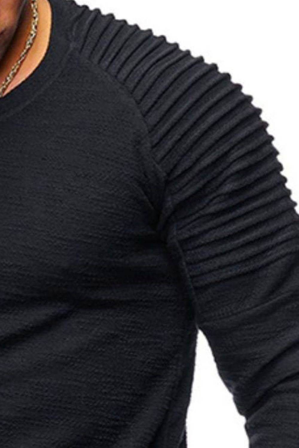 Men's Plus Size Round Neck Long Sleeve T-Shirt