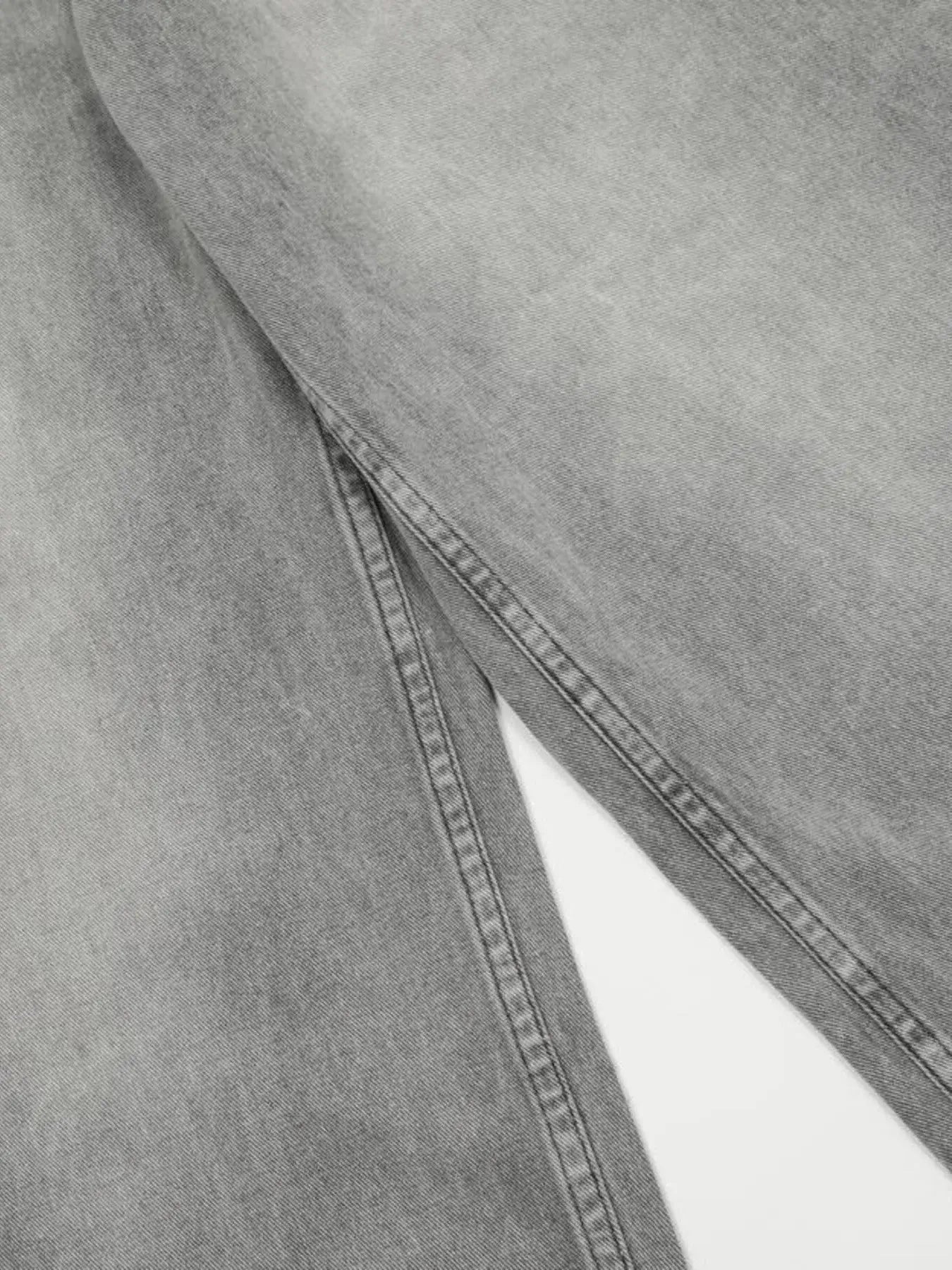 Men's High-Rise Wide Leg Washed Jeans