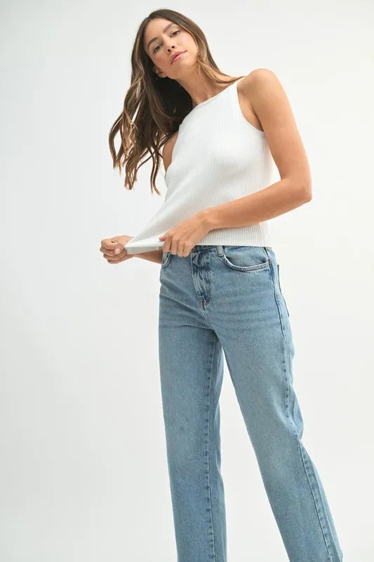 MABLE Ribbed Knit Tank