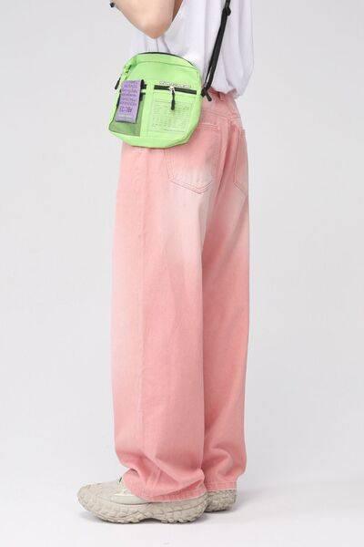 Pocketed Baggy Jeans - Clothes For Her Online Store