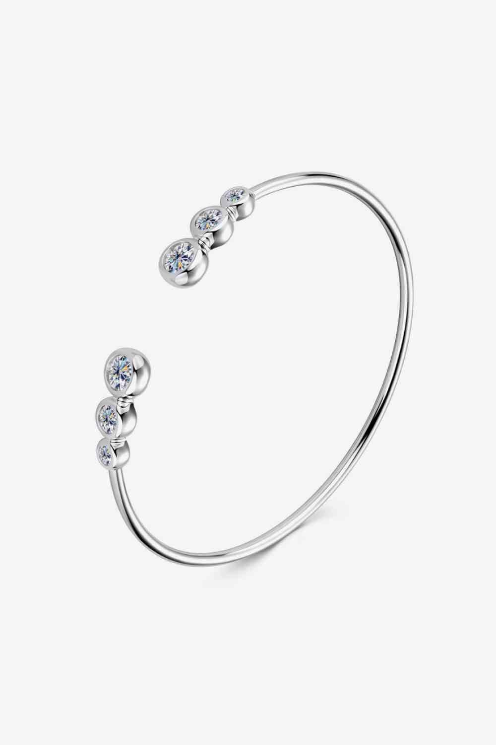 1.8 Carat Moissanite 925 Sterling Silver Bracelet - Clothes For Her Online Store