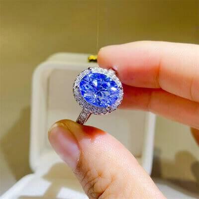 5 Carat Moissanite 925 Sterling Silver Ring - Clothes For Her Online Store