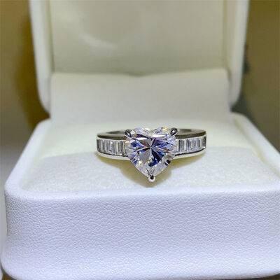 3 Carat Moissanite 925 Sterling Silver Ring - Clothes For Her Online Store