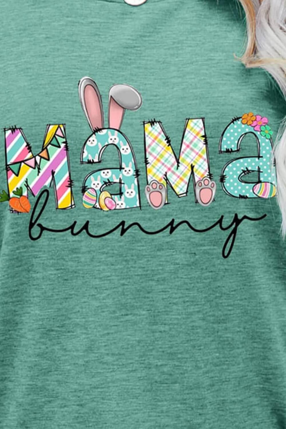 MAMA BUNNY Easter Graphic Tee - Clothes For Her Online Store