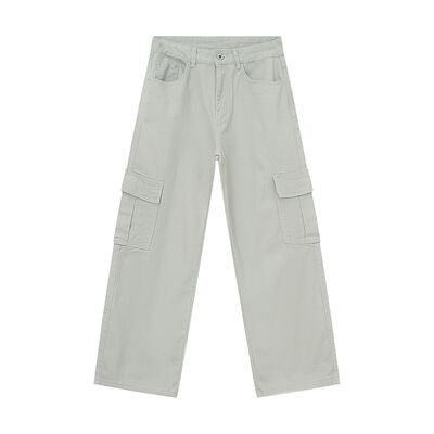 Wide Leg Cargo Jeans - Clothes For Her Online Store