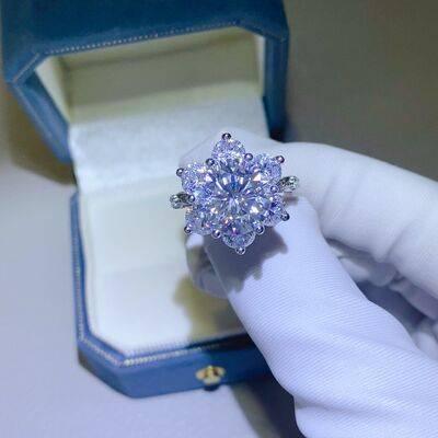 5 Carat Moissanite 925 Sterling Silver Ring - Clothes For Her Online Store