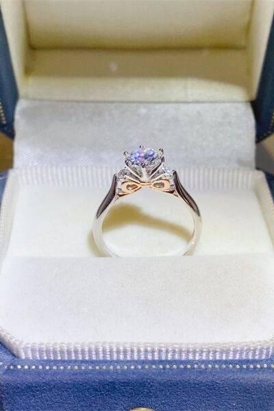 2 Carat Moissanite 925 Sterling Silver Ring - Clothes For Her Online Store