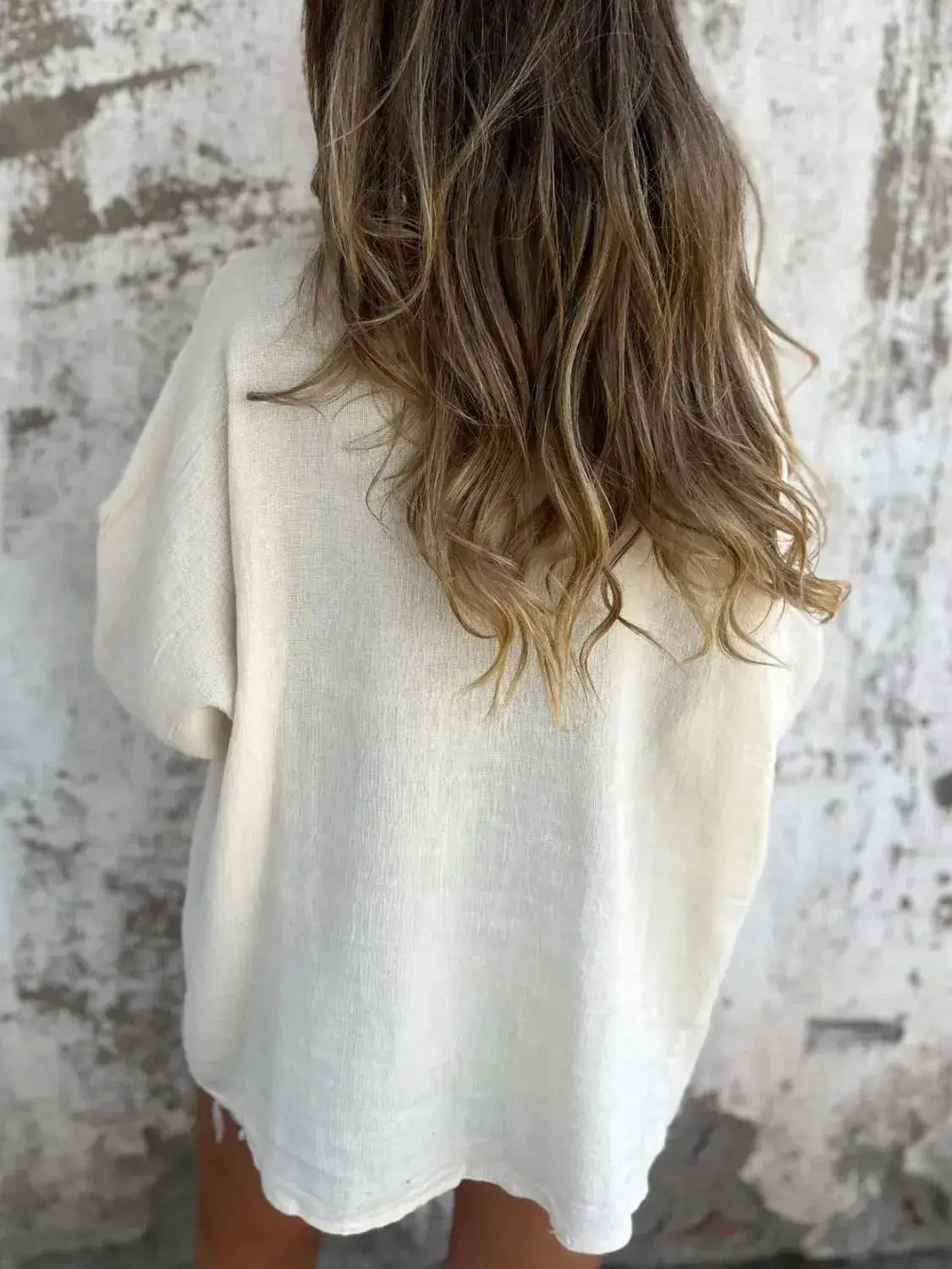 Full Size One Button Long Sleeve Shirt Plus Size - Clothes For Her Online Store