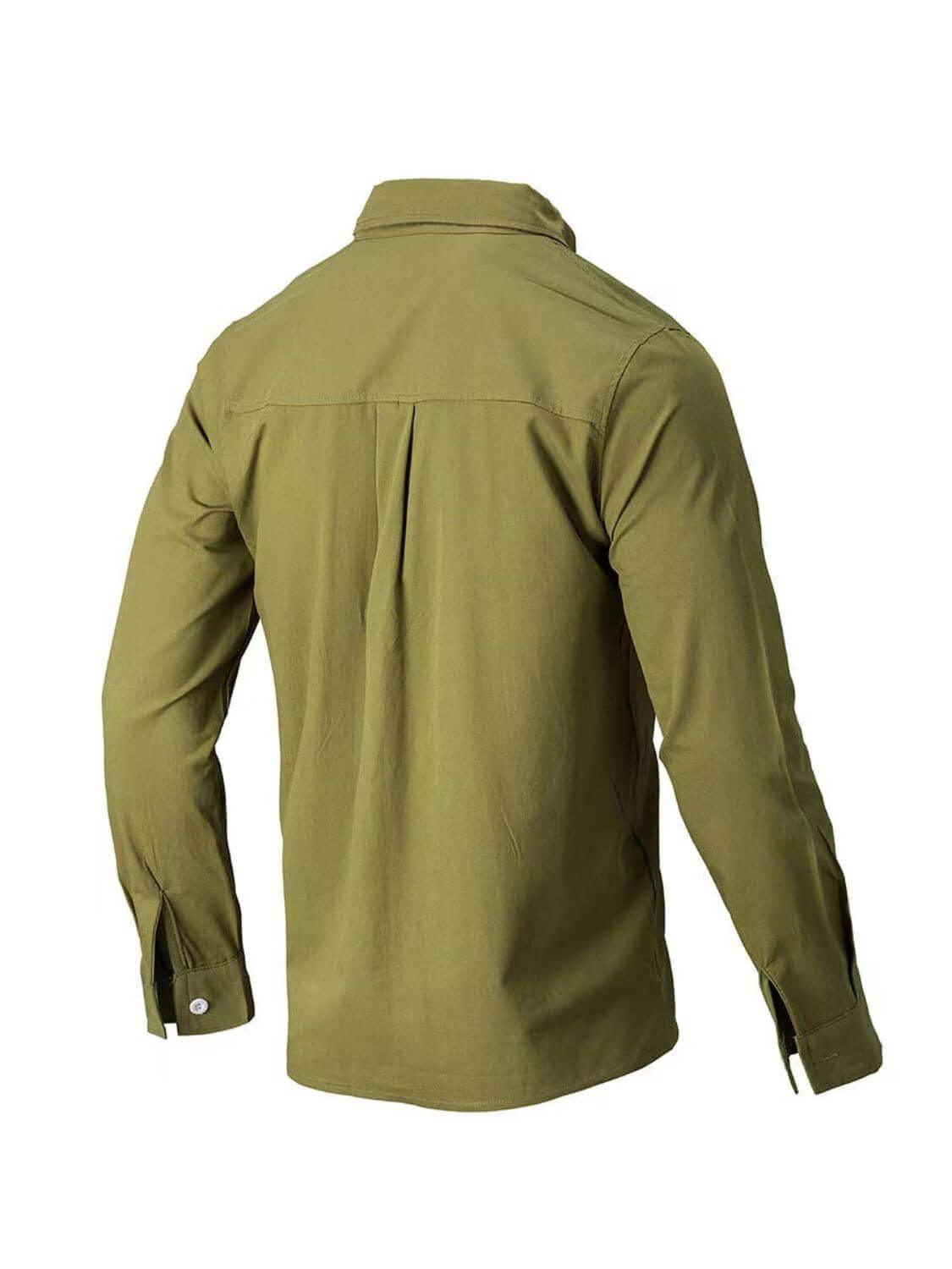 Men's Full Size Collared Neck Button Down Shirt Plus Size - Clothes For Her Online Store