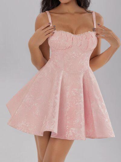 Satin Mini Cami Dress with Bow - Clothes For Her Online Store