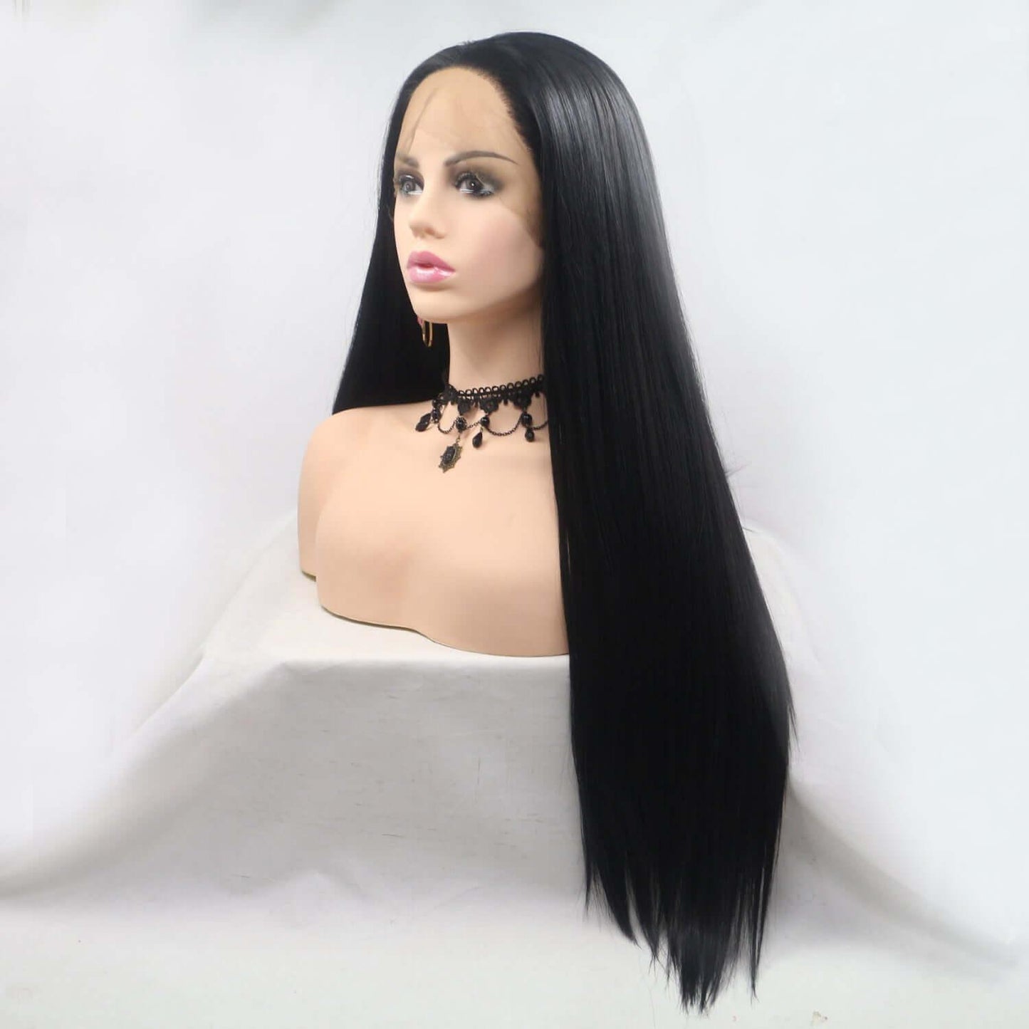 13*3" Lace Front Wigs Synthetic Long Straight 24" 130% Density - Clothes For Her Online Store