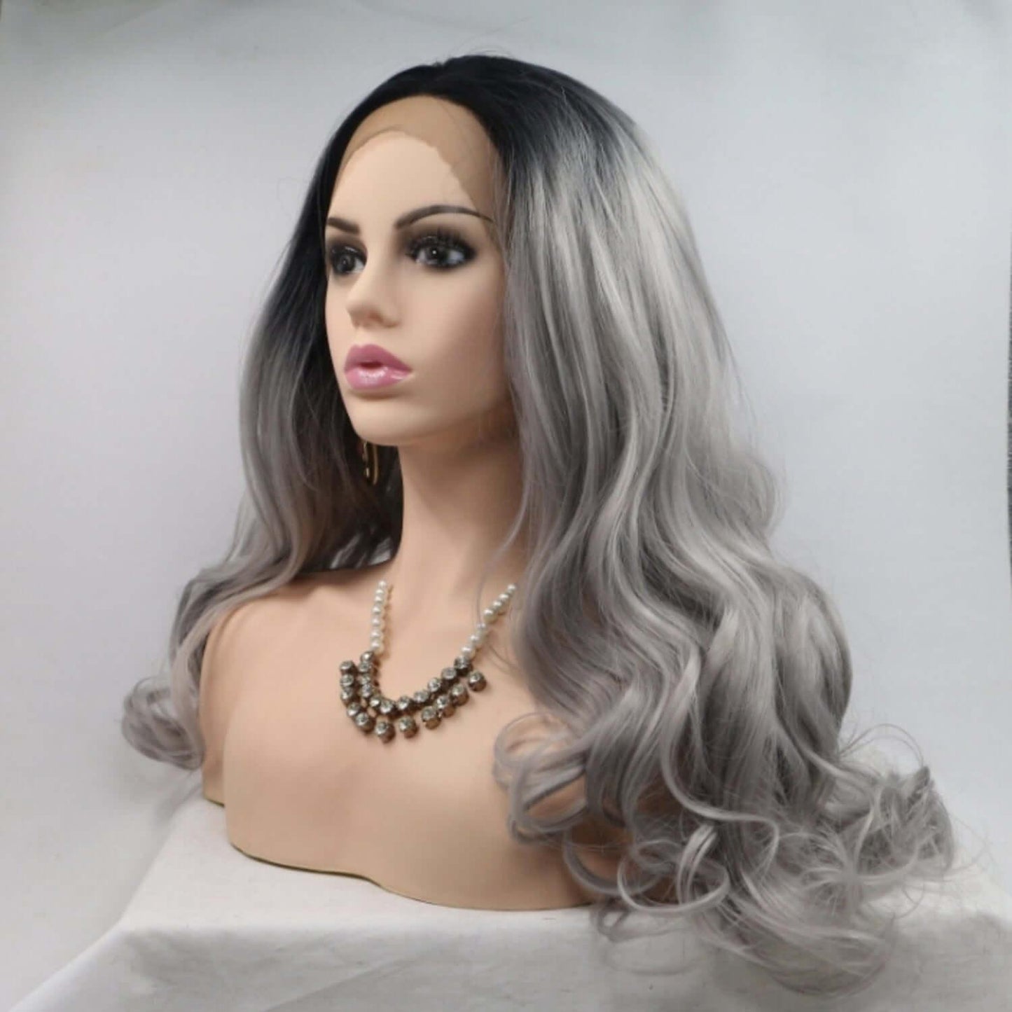 13*3" Lace Front Wigs Synthetic Long Wavy 24" 130% Density - Clothes For Her Online Store