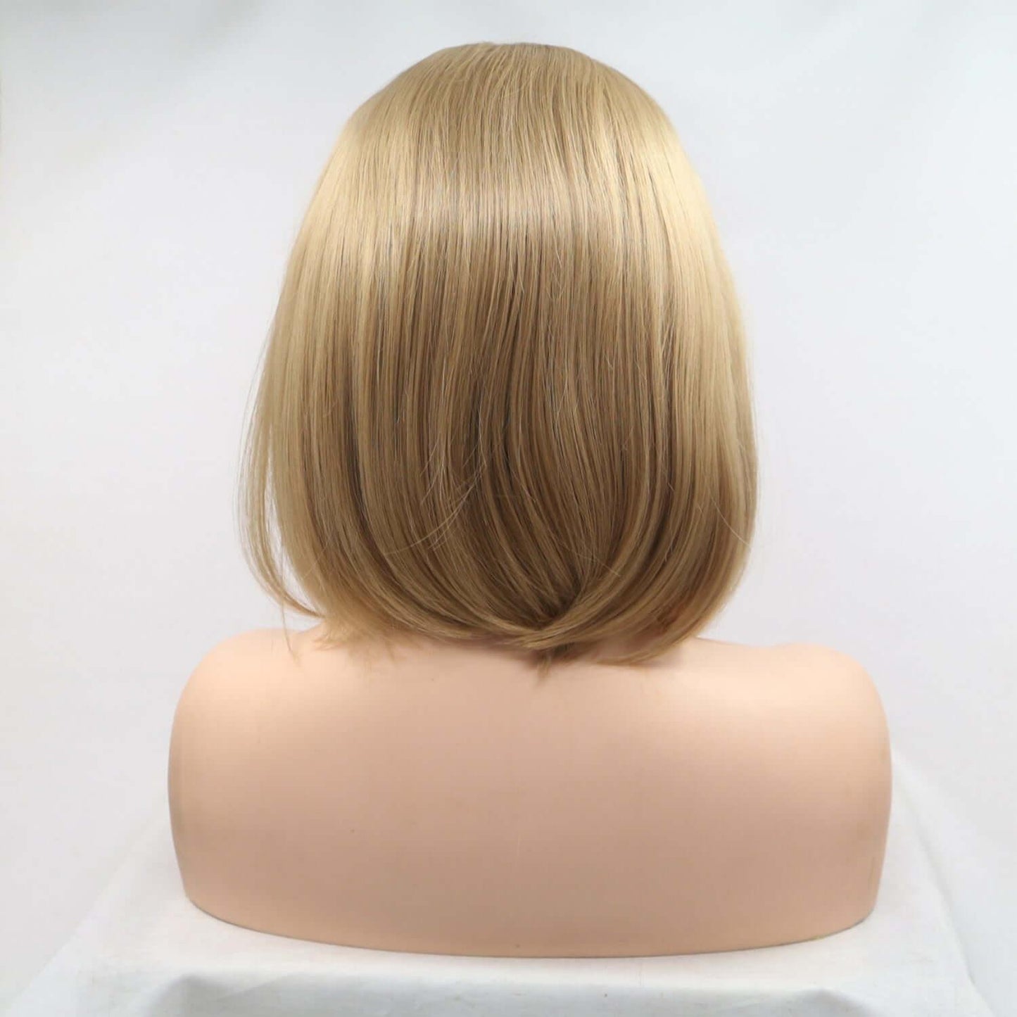 13*3" Lace Front Wigs Synthetic Mid-length Straight 12" 130% Density - Clothes For Her Online Store