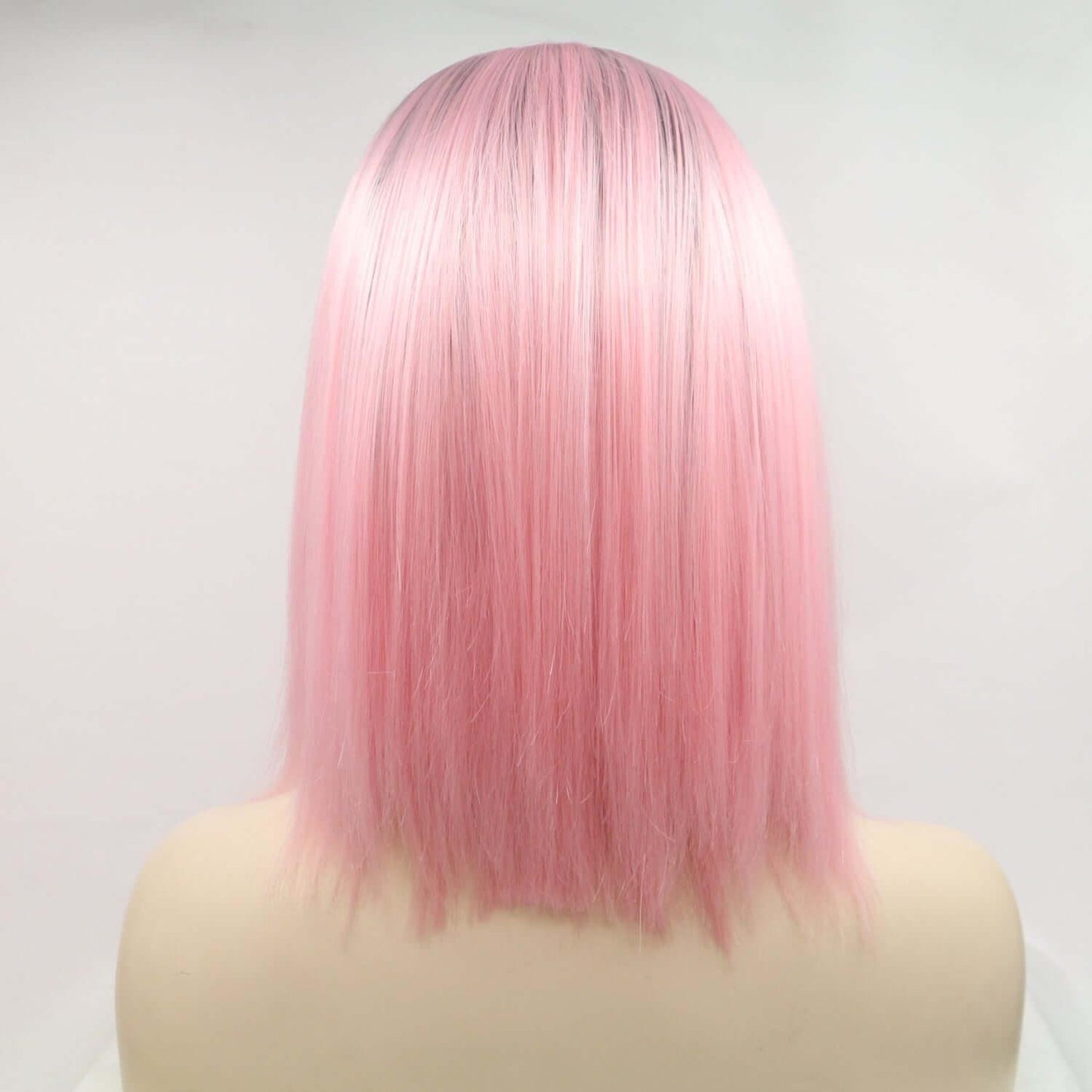13*3" Lace Front Wigs Synthetic Mid-length Straight 12" 130% Density - Clothes For Her Online Store