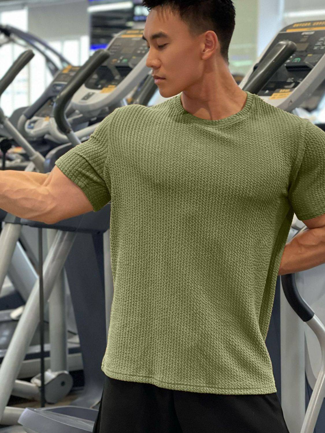 Men's Plus Size Round Neck Short Sleeve T-Shirt - Clothes For Her Online Store