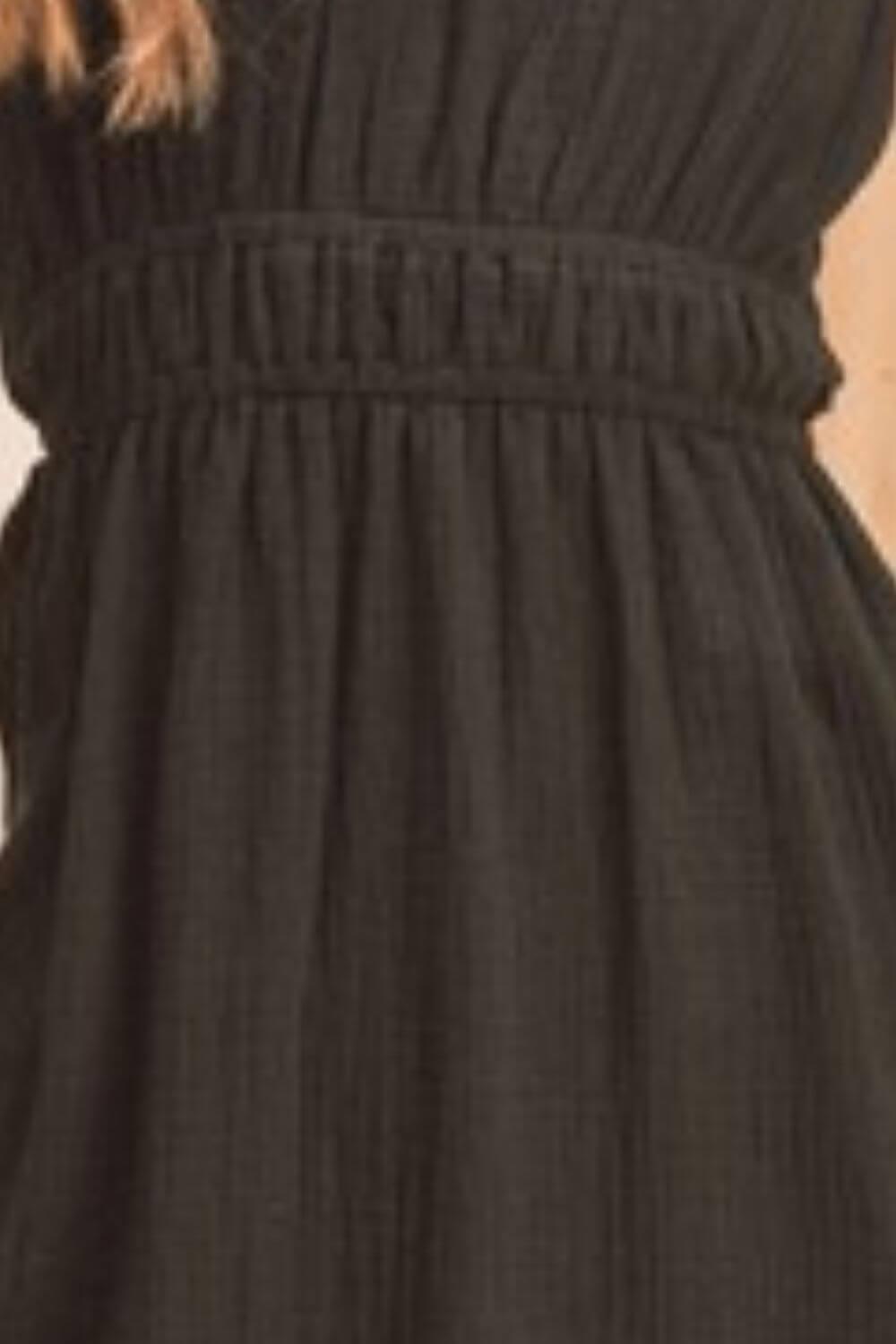 Aemi + Co Side Slit Round Neck Sleeveless Tank Dress - Clothes For Her Online Store