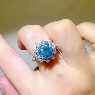 3 Carat Moissanite Zircon 925 Sterling Silver Ring - Clothes For Her Online Store
