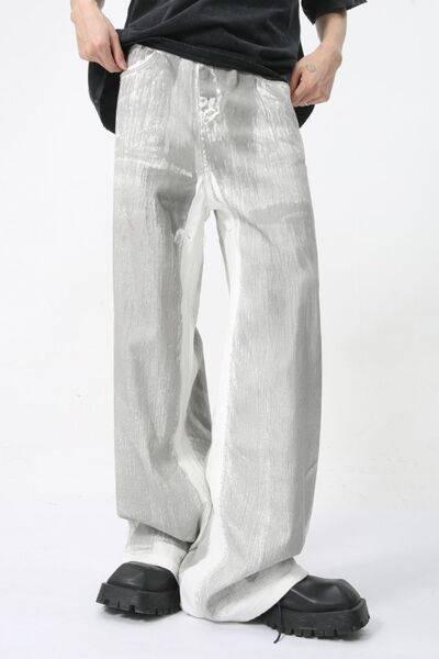Wide Leg Jeans with Pockets - Clothes For Her Online Store
