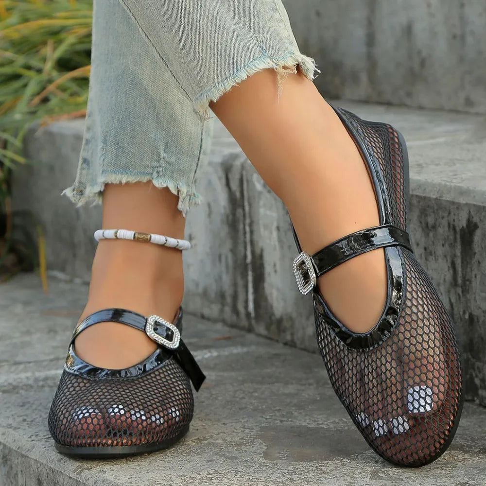 Round Toe Flats Sandals