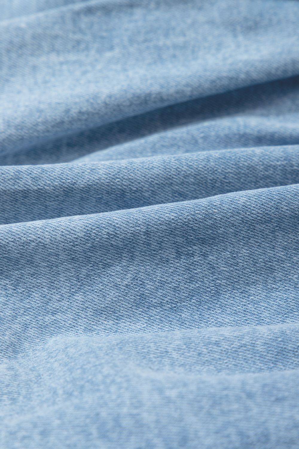 Bubble Hem Denim Mini Skirt - Clothes For Her Online Store