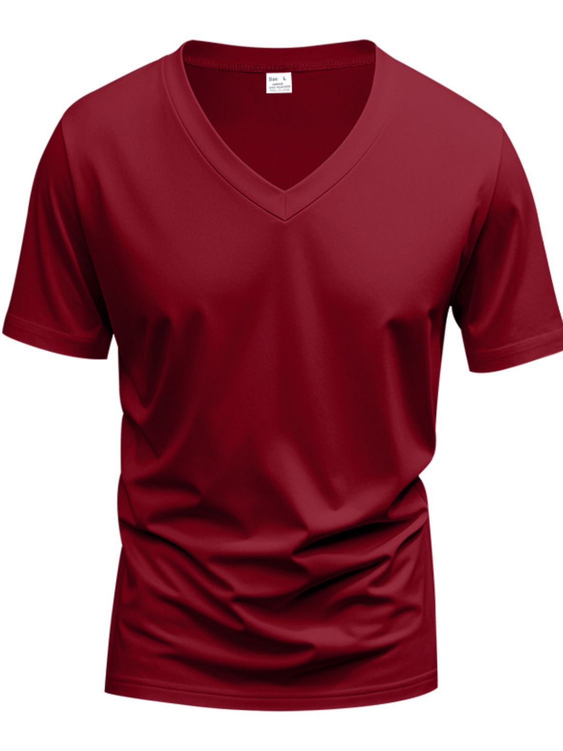 Men's Full Size V-Neck Short Sleeve T-Shirt Plus Size - Clothes For Her Online Store
