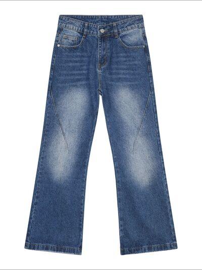 Men's Mid Rise Jeans with Pockets - Clothes For Her Online Store