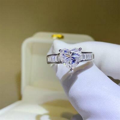 3 Carat Moissanite 925 Sterling Silver Ring - Clothes For Her Online Store